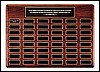 Perpetual Plaque with 48 Plates (22"x30")